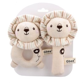 Shinse Plush Rattle Baby Toy Rattle, Rin Stick, Cute, Cloth Toy, From 3 Months, Organic Cotton, Popular, Baby Shower, Educational Toy, Newborn, Children, 0, 1, 2, 3 Years, Infants, Girls, Boys, Baby