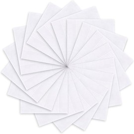 Handkerchiefs for Men, 100% Soft Cotton Hank Chief Machine Wash White Pocket Square for Suit - 16 ''x 16'' Mens Hankie - Number of: 18