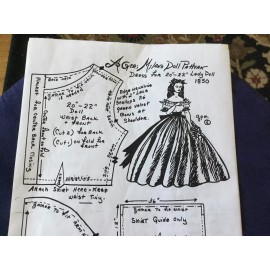 Geri Milano Doll Clothes Pattern 20 to 22 in.