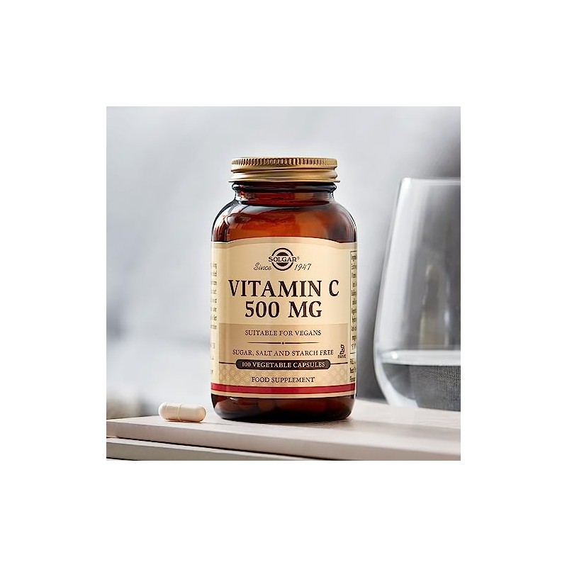 Solgar 500 mg Vitamin C - 100 Veg Capsules