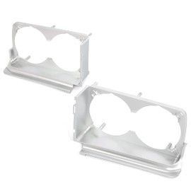 HECASA Headlamp Housings Compatible with 1971-1972 Oldsmobile 442 Cutlass Supreme F85 Vista Cruiser Headlight Bezel Trim Pair Right & Left 2Pcs