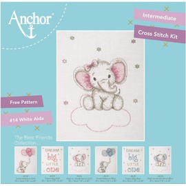 ANCHOR Häkel Zebra High On Clouds Above Pink Knitting Sets