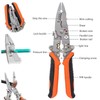 12in1 Multifunctional Wire Stripper,Foldable Wire Stripper Twister,Professional Electrician's Pliers, Cable