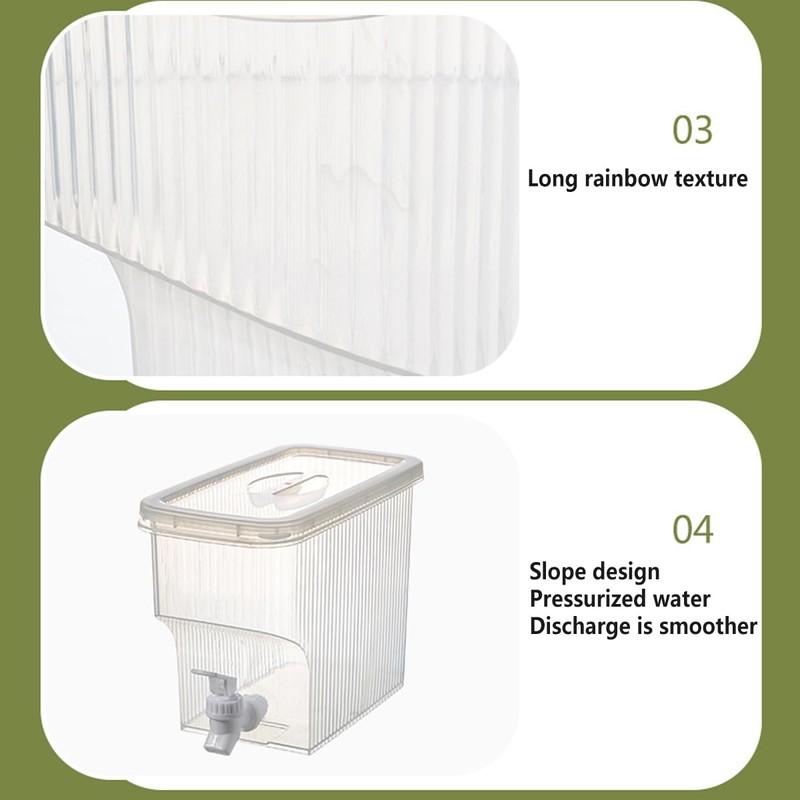 AIMALL 3900ml Refrigerator Cold Water Kettle with Spout and Lid