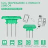 BT App Control Soil Temperature Moisture Sensor Meter Irrigation Soil