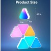 Triangle LED Lights for Gaming Setup, RGB Triangle Wall Lights