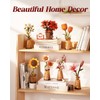 ROBOTIME 3D Puzzle Wooden Poinsettia, Artificial Flower Model Kit for