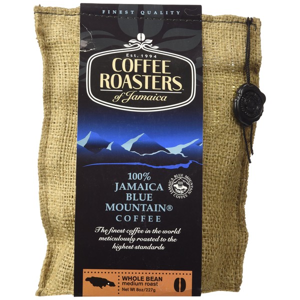 100% Jamaica Blue Mountain Coffee - 8 oz bag - whole beans