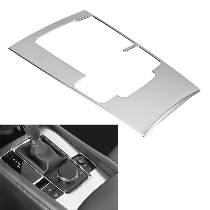 Gear Shift Panel Frame Trim Stainless Steel Decor Replacement for
