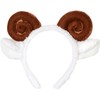 2 Pack Cute Plush Animal Ear Headbands With Horns for