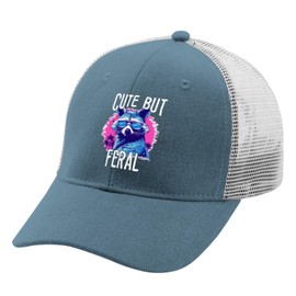 Sparkmuse Cute but Feral Baseball Cap Mama hat SkyBlue Golf Hats Men Gifts for Son Cool Hats