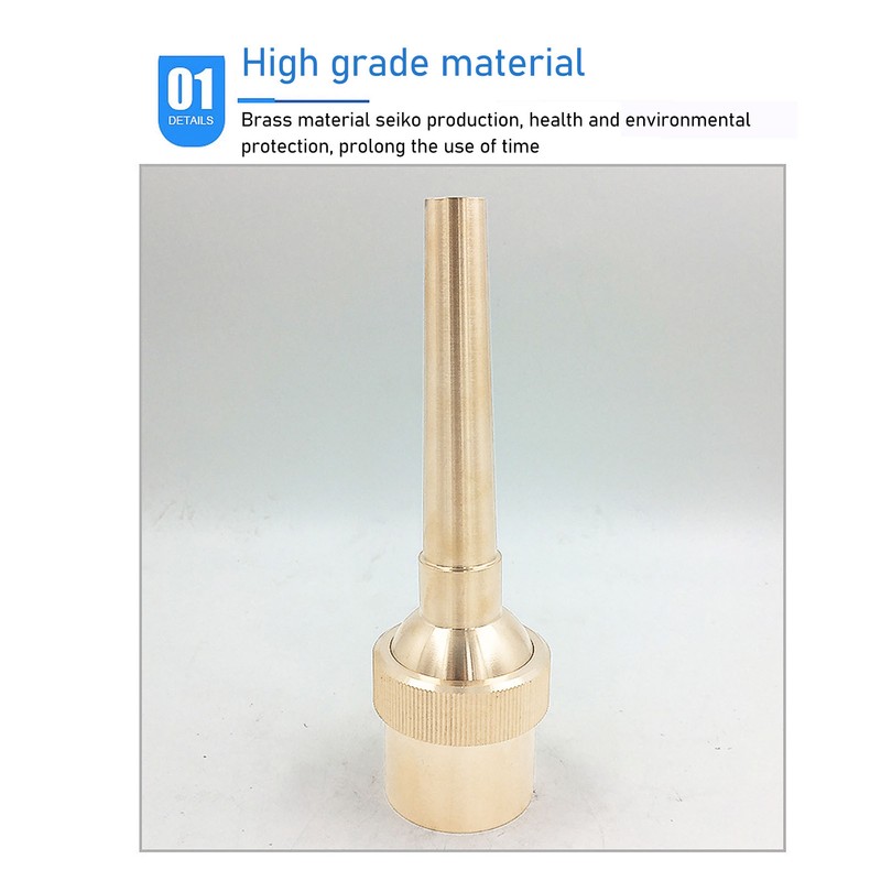 Brass Direct Fountain Nozzle Female Screw Connection Spherical Joint Adjustable