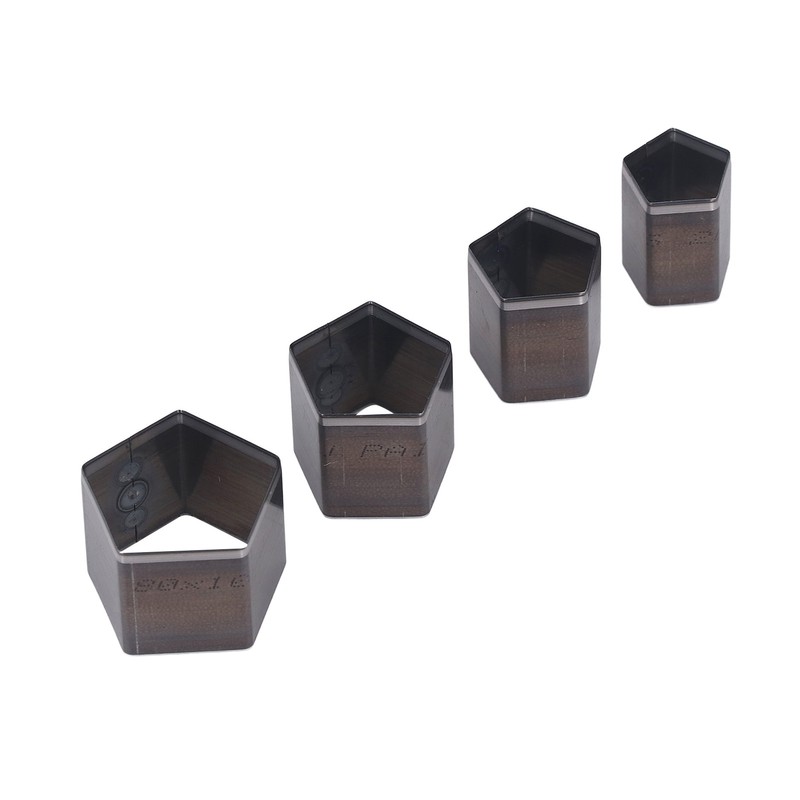4Pcs Pentagon Cutting Punching Die Alloy Steel Leather Cutting Mold