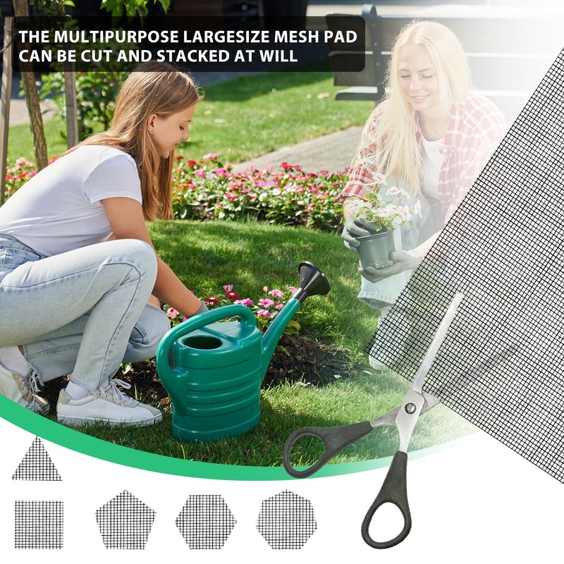 Flower Pot Hole Mesh Pad 10PCS 11.8 X 7.8 Inch/