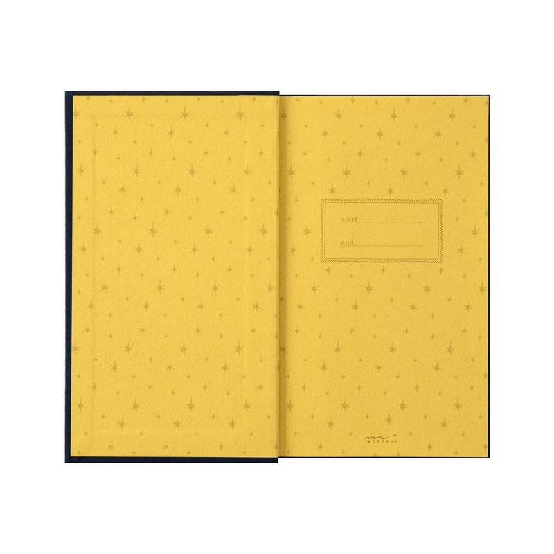 Midori Journal 12880006 1 Page Per Day Book, Star Pattern