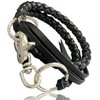 Leather ICHI Wallet Chain, Leather, 4 Strands, Handmade, Cowhide Leather,