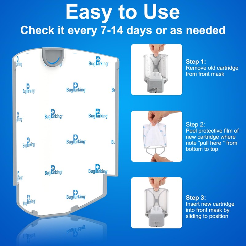 Bug Parking Flying Insect Trap Refill Cartridge, High-Stick Replacement Glue