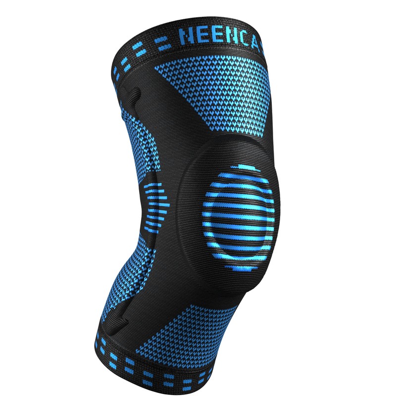 NEENCA 膝サポーター 膝安定 ランニング/バドミントン/マラソン/バレーボール/登山 スポーツ全般 通気性 日常生活 左右兼用 サイドバネ 1枚