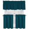Native Fab 3 Piece Window Curtain Tiers 26"x36" and Valance