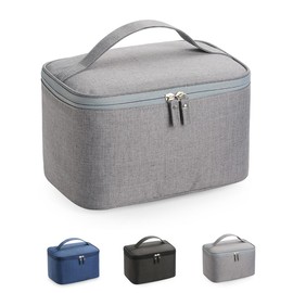 Makeup Bag, Large Capacity, Makeup Pouch, Waterproof Oxford Fabric, Cosmetic Storage Bag, Makeup Pouch, Multi-functional, Handbag, Storage Pouch, Travel, Vanity Bag, Convenient to Carry, Unisex, gray