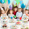 CHUNNIN 96Pcs End of School Party Paper Plates and Napkins