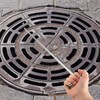 Healvian Manhole Cover Hook Stainless Steel Manhole Hook Heavy Duty