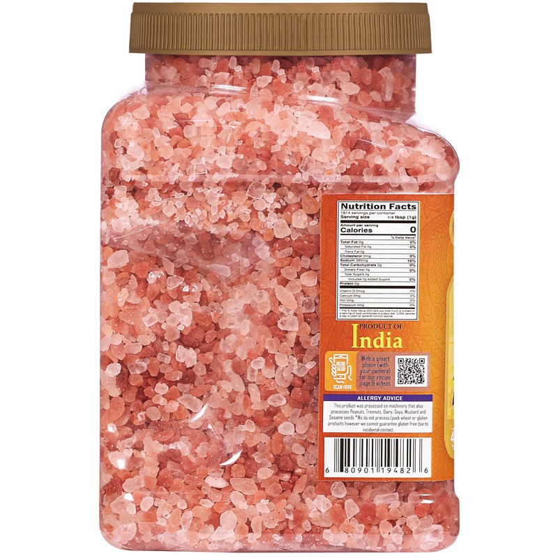 Rani Himalayan Pink Salt Granules (84 Essential Trace Minerals) 64oz
