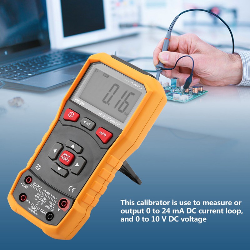 PEAKMETER PM7221 DC Voltage Current Digital Calibrator 0-10V 0-24mA
