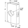Prime-Line U 9552 Stainless Steel Lock and Door Reinforcement Plate