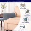 SUBRTEX Stretch Couch Arm Covers Set of 2, Checkered Sofa