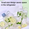 SZHENGSHAN 1Pc Slim Square Travel Water Bottle, Flat Drink Cup,