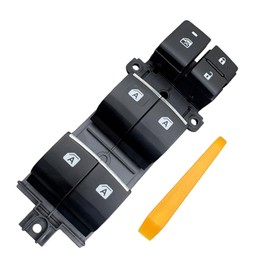 BELGEMAY Driver Side Power Window Switch with Ice Blue Backlit Buttons + Pry Tool for 2019-2024 Toyota Corolla/RAV4/C-HR/BZ4X (Replaces 84040-F4050/84040-02180/84020-02330) - OEM Upgrade