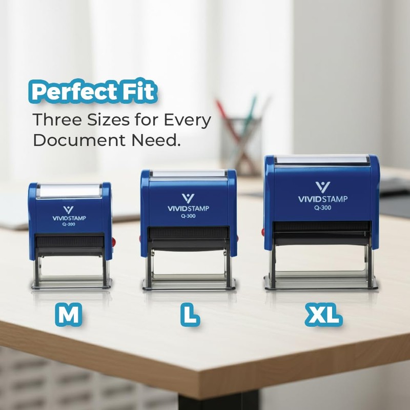 Photographs DO NOT Bend Self Inking Rubber Stamp (Blue Ink)