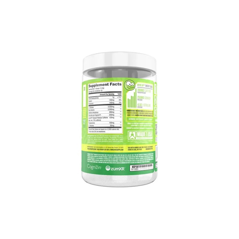 Ryse Up Supplements Loaded Pre Entreno 30 Serv Sabor Sour