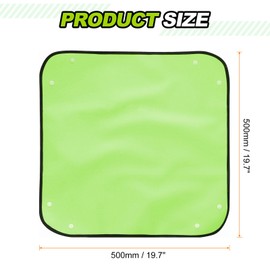 HARFINGTON 2pcs Repotting Mat 19.7" x 19.7" Oxford Cloth Waterproof Plant Repotting Mat Foldable Portable Gardening Potting Tray with Plastic Buckle for Indoor Plant Change Soil, Yellow