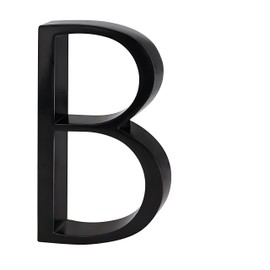 Noguez. Números y Letras para casa exterior, Números Modernos Exteriores para Casas, Departamentos, Oficinas, Bodegas, Locales. Número de 5 pulgadas de aspecto flotante y fácil de Instalar. (Letra B)