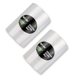 HURRICANE Stretch Wrap Film Refill Rolls, Clear Stretch Wrap Refill Roll, 2 Pack 80 Gauge Thick 5 inch 1000 ft, Clear Plastic Pallet Shrink Film, Stretch Plastic Wrap for Packing, Moving, Packaging