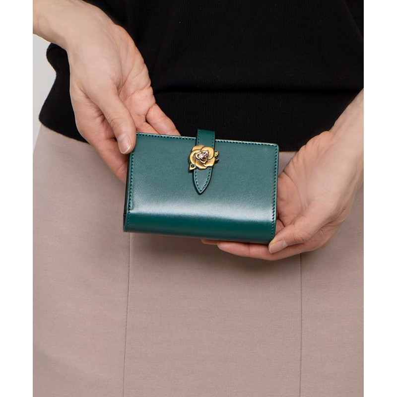 [ANNA SUI] Bourbon Bi-Fold Wallet, green