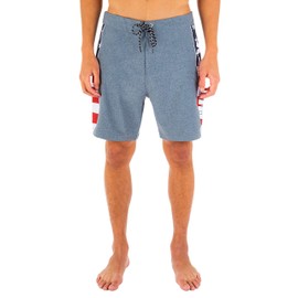 Hurley Pantalones Cortos estándar Phantom Fastlane para Hombre de 45,7 cm, Obsidiana, 30