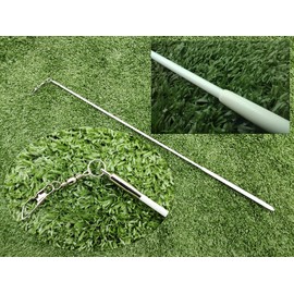 Winged Sirenny 98" Hand Painted Flowy Silk Ribbon Streamer with Rods, Church Liturgical Praise, Worship Adoration Dance Ribbon Banner (Purple-Turquoise-Pink)