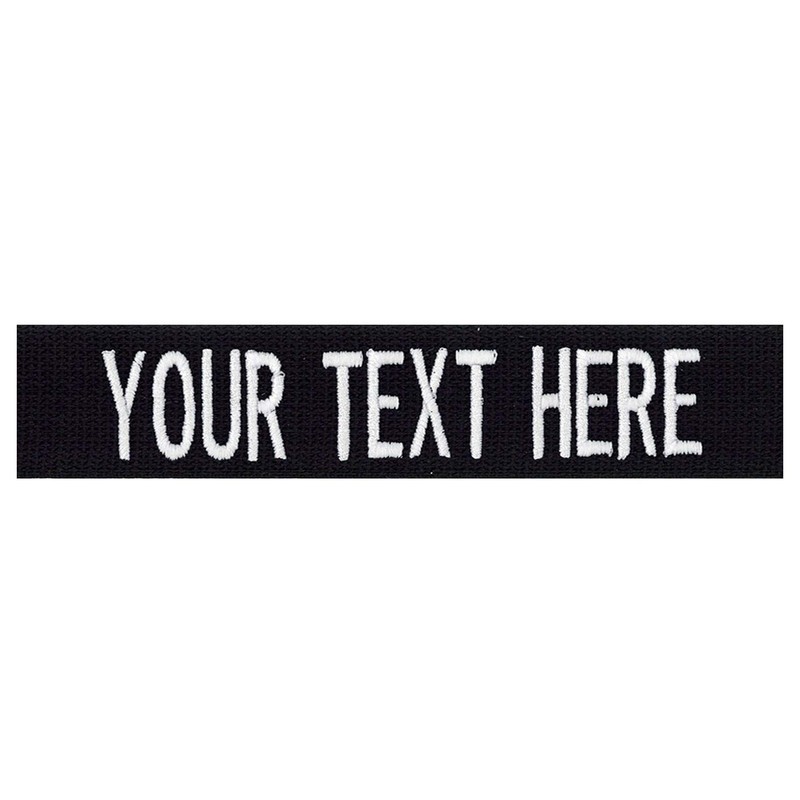 Custom Uniform Name Tapes, Webbing Colors, Different Font Styles Available