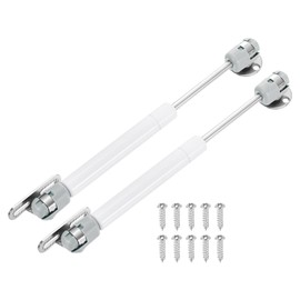 uxcell 2Pcs Lid Support Hinges, 8 Inch 150N Gas Struts Soft Close Folding Lid Stay Hinges Lift Support Slow Lowering Pneumatic Lid Buffer for Cabinet Closet Wardrobe, White