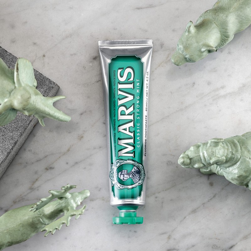 Marvis Classic Strong Mint Toothpaste, 85 ml, Sensational Flavoured Toothpaste