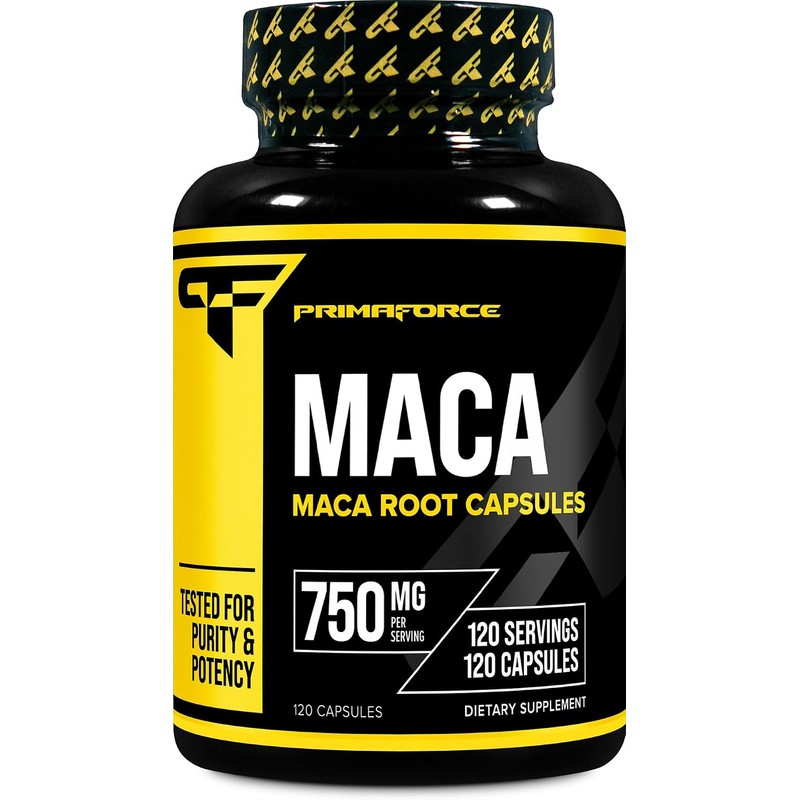 Primaforce Cápsulas De Raíz De Maca Orgánica (750 Mg) (120