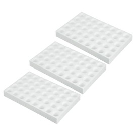 PATIKIL Vial Rack for 20ml Autosampler Vials, 3 Pack Vial Tray Holder 40-Well Stackable Test Tube Rack Vial Holder for Microcentrifuge Tubes, White