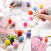 Tangger Pack of 16 Paper Clip Plush Bookmarks, Creative Beautiful