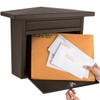 ARCHITECTURAL MAILBOXES 2427RZ-10 Frank Lloyd Wright Collection Wallmount Mailbox, Medium,