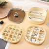 Sunkaioo Earring Organizer,Stackable 3-Layers Clear Jewelry Box with Lid,Stud Earring