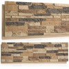 Maasechs 2 Pack Faux Stone Panels Interior 45.6''l x 11.8''h