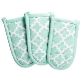 DII Lattice Basics Collection Kitchen Essentials, Pan Handle Set, Aqua, 3, Piece